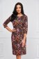 - StarShinerS dress pencil midi with 3/4 sleeves knitted 1 - StarShinerS.com
