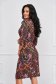 Rochie din tricot midi tip creion cu maneci trei-sferturi si imprimeu digital - StarShinerS 2 - StarShinerS.ro