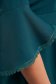Rochie din stofa elastica verde-inchis in clos cu volanase la maneca - StarShinerS 6 - StarShinerS.ro