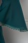 Rochie din stofa elastica verde-inchis in clos cu volanase la maneca - StarShinerS 6 - StarShinerS.ro
