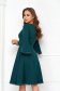 Green dress cloche elastic cloth with ruffled sleeves - StarShinerS 3 - StarShinerS.com
