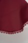 Burgundy dress cloche elastic cloth with ruffled sleeves - StarShinerS 5 - StarShinerS.com