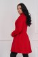 Red coat jacquard cloche with pockets 2 - StarShinerS.com