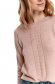 Pulover tricotat roz deschis cu croi larg - Top Secret 5 - StarShinerS.ro
