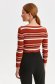 Red sweater from striped fabric with stripes 3 - StarShinerS.com