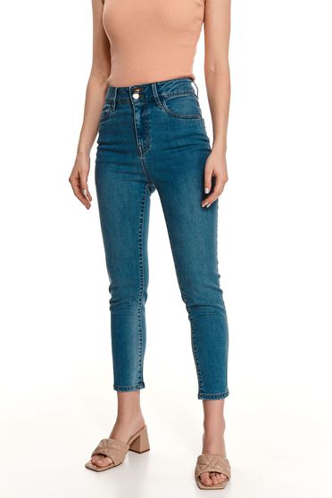 High waisted jeans, Blue jeans skinny jeans with pockets - StarShinerS.com