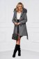 Palton din lana gri cambrat cu gluga detasabila - SunShine 3 - StarShinerS.ro