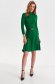 Green dress knitted cloche with turtle neck 2 - StarShinerS.com