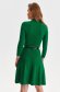 Green dress knitted cloche with turtle neck 3 - StarShinerS.com