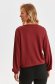 Burgundy women`s blouse loose fit jersey with v-neckline 3 - StarShinerS.com
