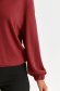 Burgundy women`s blouse loose fit jersey with v-neckline 6 - StarShinerS.com