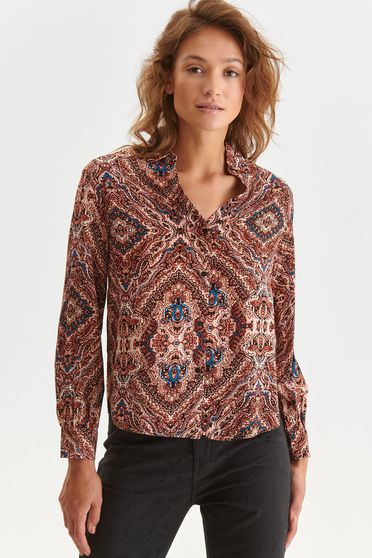 Casual shirts, Women`s shirt georgette with v-neckline - StarShinerS.com