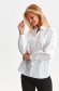 White women`s shirt cotton closure with gold buttons 1 - StarShinerS.com