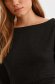 Rochie din tricot subtire neagra tip creion cu guler barcuta - Top Secret 5 - StarShinerS.ro