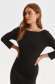 Black dress pencil with large collar knitted 4 - StarShinerS.com
