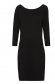 Black dress pencil with large collar knitted 6 - StarShinerS.com