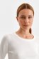 White sweater knitted thin fabric neckline 4 - StarShinerS.com