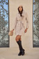 Cream woolen coat with detachable faux fur collar - SunShine 1 - StarShinerS.com