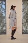 Grey Woolen Coat with Eco-Fur Inserts - SunShine 5 - StarShinerS.com