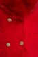 Palton din lana si stofa rosu cambrat cu guler din blana - SunShine 6 - StarShinerS.ro