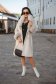 Cream coat wool with ecological fur cuffs cloche 4 - StarShinerS.com