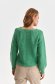 Green sweater loose fit neckline knitted 3 - StarShinerS.com