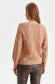 Cream sweater loose fit neckline knitted 3 - StarShinerS.com