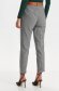 Pantaloni din stofa elastica gri in carouri cu buzunare - Top Secret 3 - StarShinerS.ro