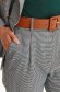 Grey trousers with chequers elastic cloth with pockets 5 - StarShinerS.com
