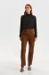 Black women`s blouse loose fit with turtle neck from elastic fabric 2 - StarShinerS.com