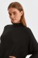 Black women`s blouse loose fit with turtle neck from elastic fabric 5 - StarShinerS.com