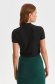 Black women`s blouse lycra with turtle neck tented 3 - StarShinerS.com