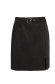 Black skirt from ecological leather short cut pencil 6 - StarShinerS.com