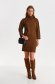 Brown dress cloth with turtle neck straight 4 - StarShinerS.com