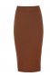 Brown skirt midi pencil from striped fabric 6 - StarShinerS.com