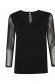 Black women`s blouse from tulle plumeti loose fit 5 - StarShinerS.com