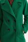Darkgreen coat cloth straight with pockets 6 - StarShinerS.com