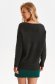 Black sweater knitted loose fit from fluffy fabric 3 - StarShinerS.com