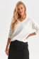White sweater knitted loose fit 2 - StarShinerS.com