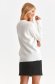 White sweater knitted loose fit 3 - StarShinerS.com