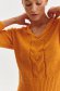 Pulover tricotat portocaliu cu croi larg - Top Secret 5 - StarShinerS.ro