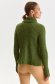 Green sweater loose fit with turtle neck knitted 3 - StarShinerS.com