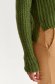 Pulover tricotat verde pe gat cu croi larg - Top Secret 6 - StarShinerS.ro