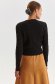 Black sweater knitted with v-neckline with buttons 2 - StarShinerS.com