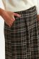 Pantaloni din stofa elastica evazati in carouri cu buzunare - Top Secret 4 - StarShinerS.ro