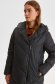 Black jacket from slicker straight with pockets with undetachable hood 5 - StarShinerS.com