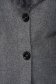Palton din lana si stofa gri cambrat cu guler detasabil din blana ecologica - SunShine 5 - StarShinerS.ro
