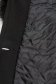 Palton din lana si stofa negru cambrat cu guler detasabil din blana ecologica - SunShine 6 - StarShinerS.ro