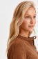 Brown jacket from ecological leather short cut tented 5 - StarShinerS.com