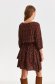 Rochie in clos cu elastic in talie albastru-inchis cu maneci trei-sferturi - Top Secret 3 - StarShinerS.ro